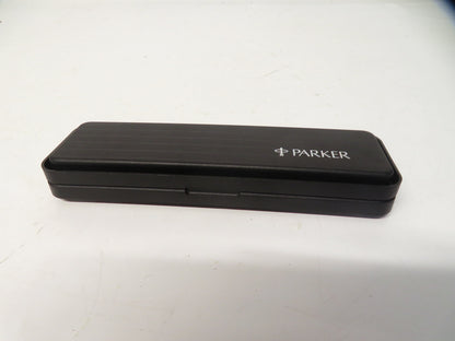 Parker 45 Fountain Pen Silver Brushed Stainless Steel Chrome Trim Boxed Vintage