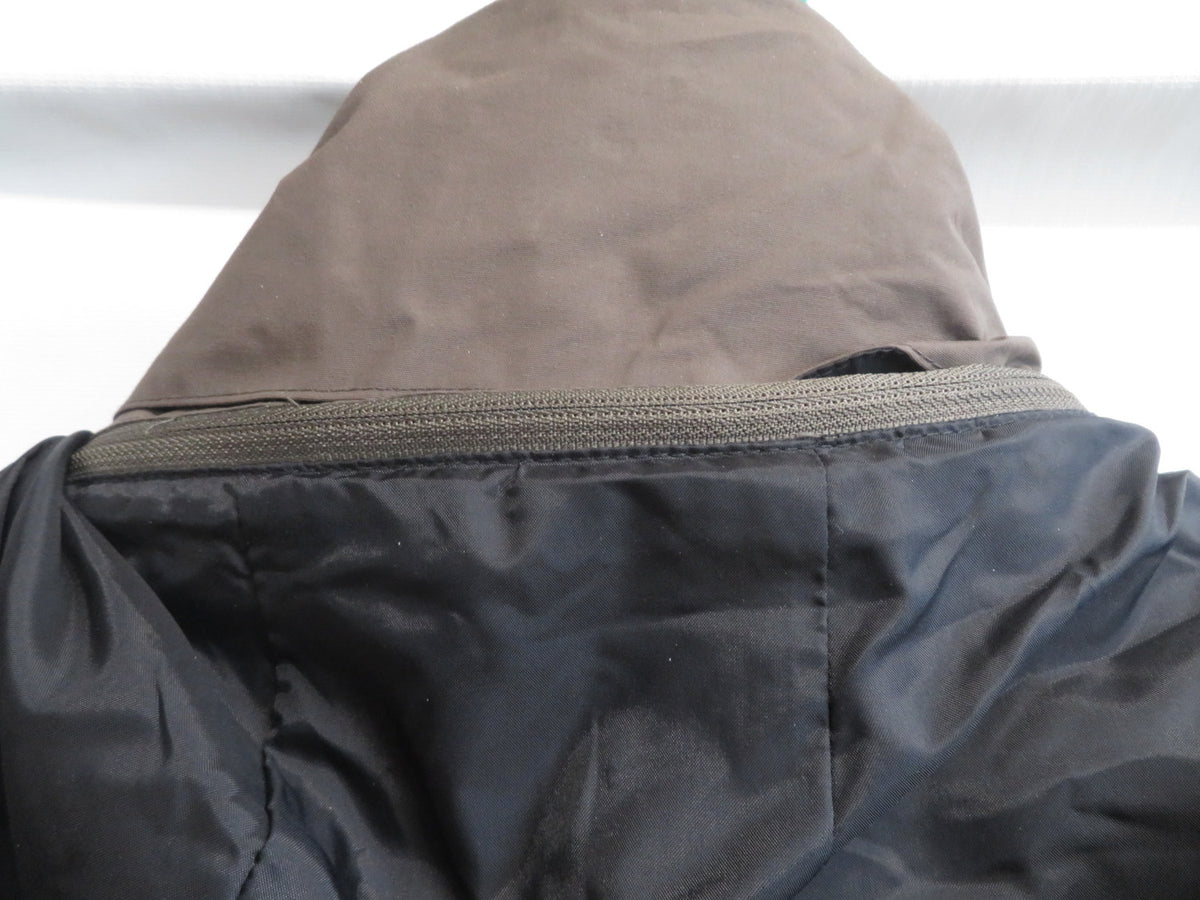 Jack Wolfskin Texapore Mens Parka Jacket L Brown Waterproof Hooded Fleece Lined